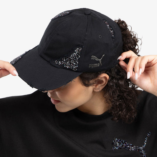 PUMA | SWAROVSKI CRYSTALS CAP { BLACK