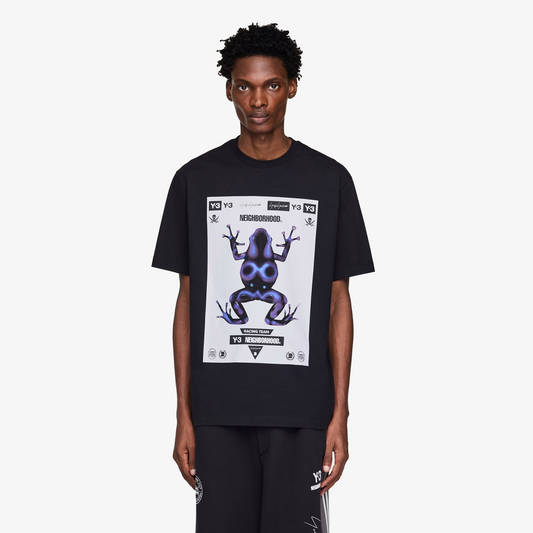 Y-3 | NBHD GRAPHIC TEE { BLACK