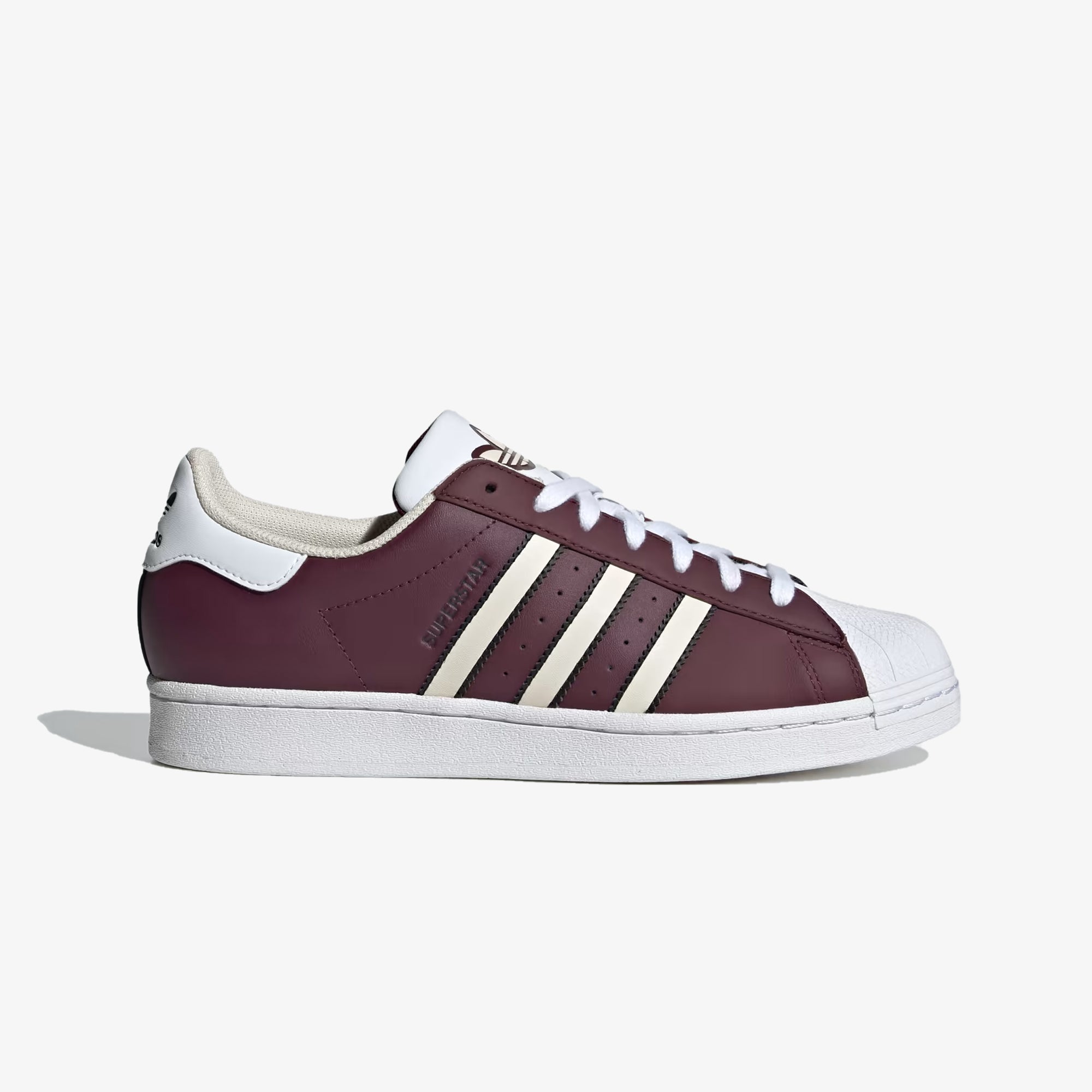 Buy Maroon, Wonder White & White Adidas Originals Superstar Shoes for Men Online | Superkicks