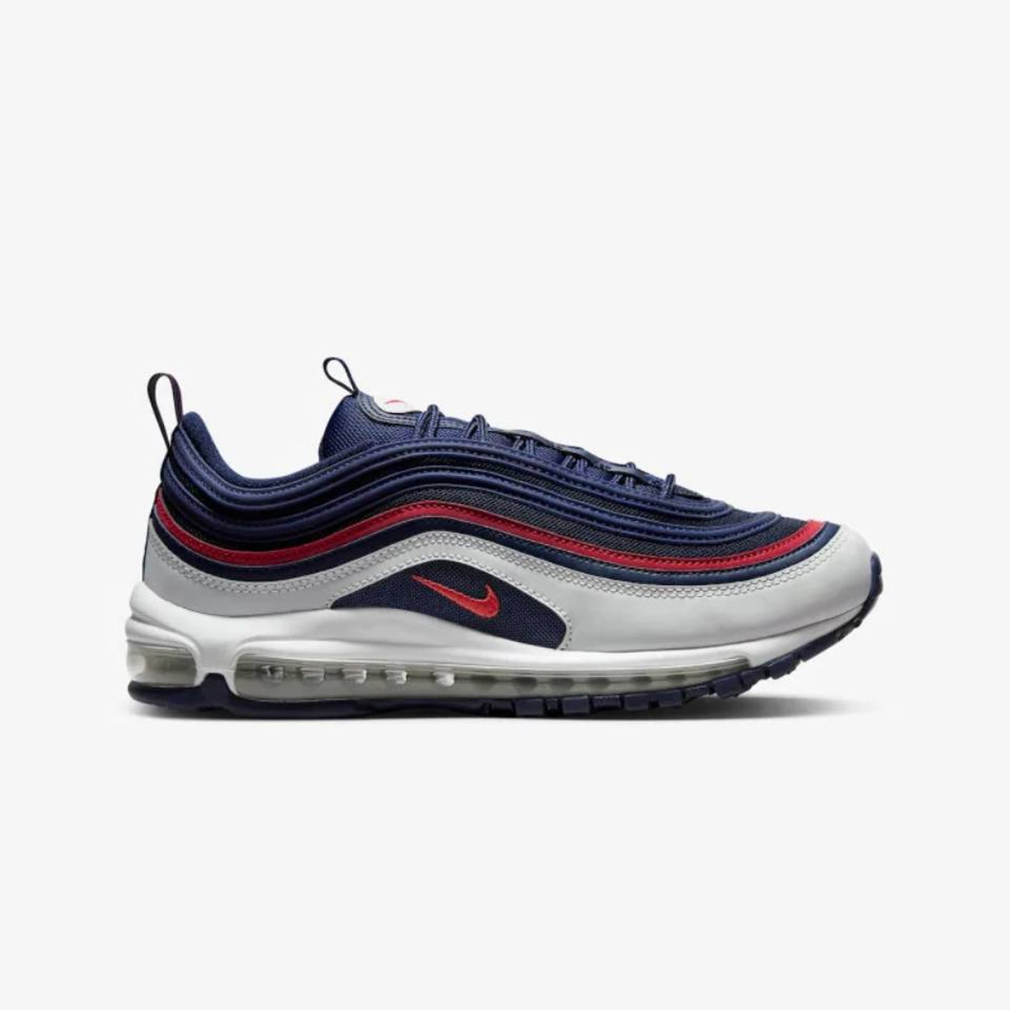 Nike AIR MAX 97 MIDNIGHT NAVY/TRACK RED-OBSIDIAN