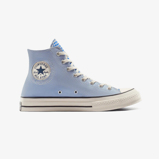 Converse | UPCYCLE CHUCK 70 HIGH CHAMBRAY & GINGHAM { BLUE