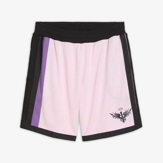 MELO IRIDESCENT MESH SHORTS 'WHISP OF PINK'