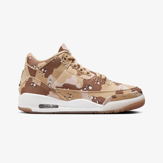 JORDAN | AIR JORDAN 3 RETRO TEX DESERT CAMO { DK DRIFTWOOD/SAIL-HEMP-VELVET BROWN