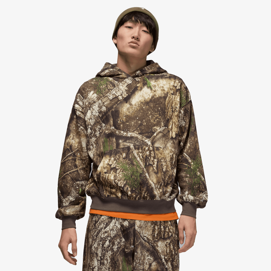 JORDAN | BROOKLYN FLEECE REALTREE PULLOVER HOODIE { MEDIUM OLIVE/SAIL