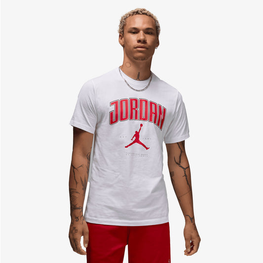 JORDAN | JORDAN T-SHIRT { WHITE/GYM RED/GYM RED
