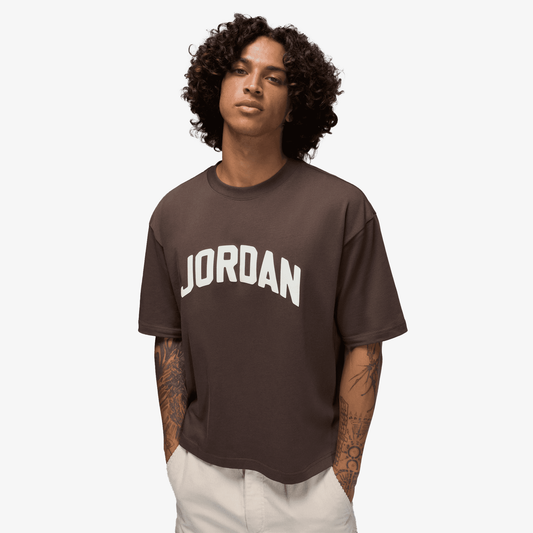 JORDAN | FLIGHT ESSENTIALS T-SHIRT { BROWN/BROWN