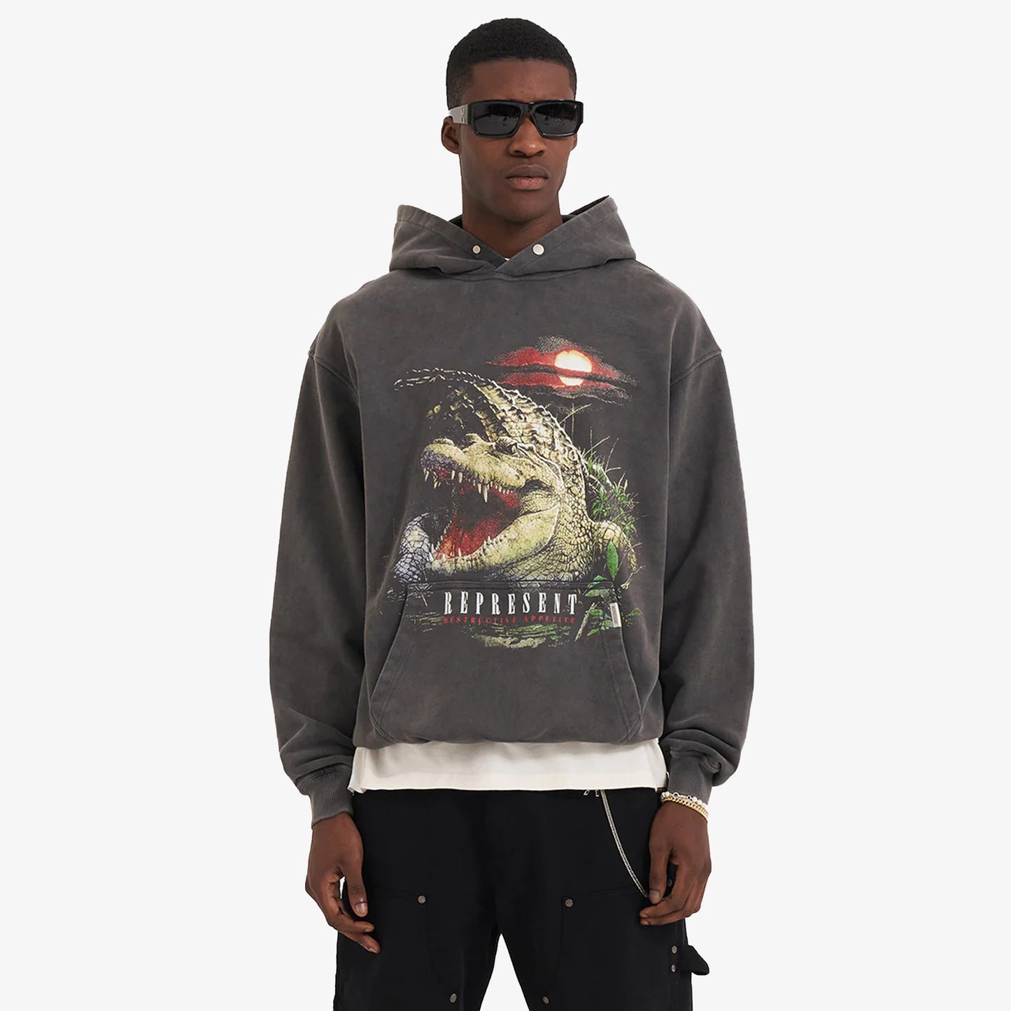 DESTRUCTIVE APPETITE HOODIE 'VINTAGE GREY'