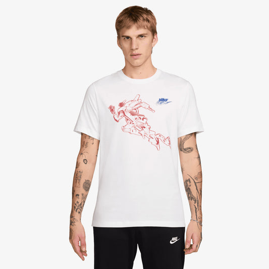 NIKE | AS M NSW TEE LBR SSNL CLUB { WHITE