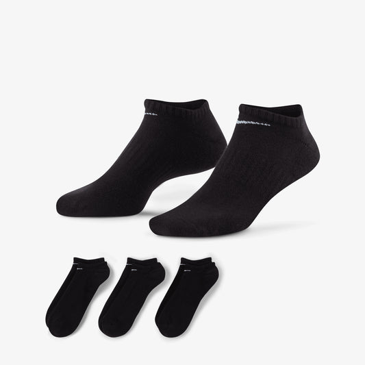 NIKE | EVERYDAY CUSHIONED TRAINING NO-SHOW SOCKS { BLACK/WHITE