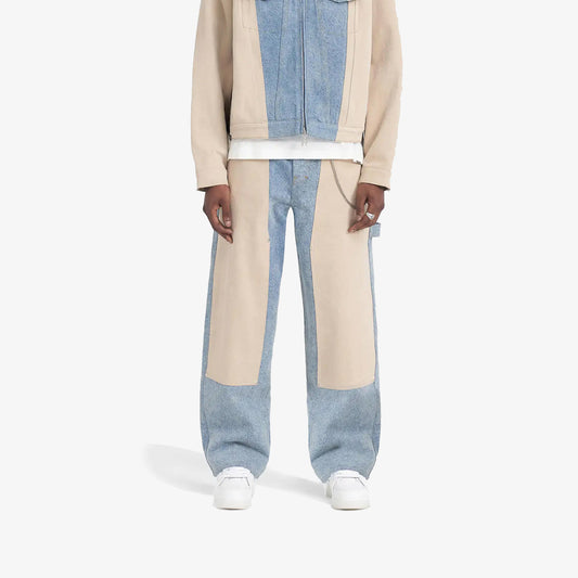REPRESENT | R3C-V2 COLOUR BLOCK CARPENTER DENIM { BLUE