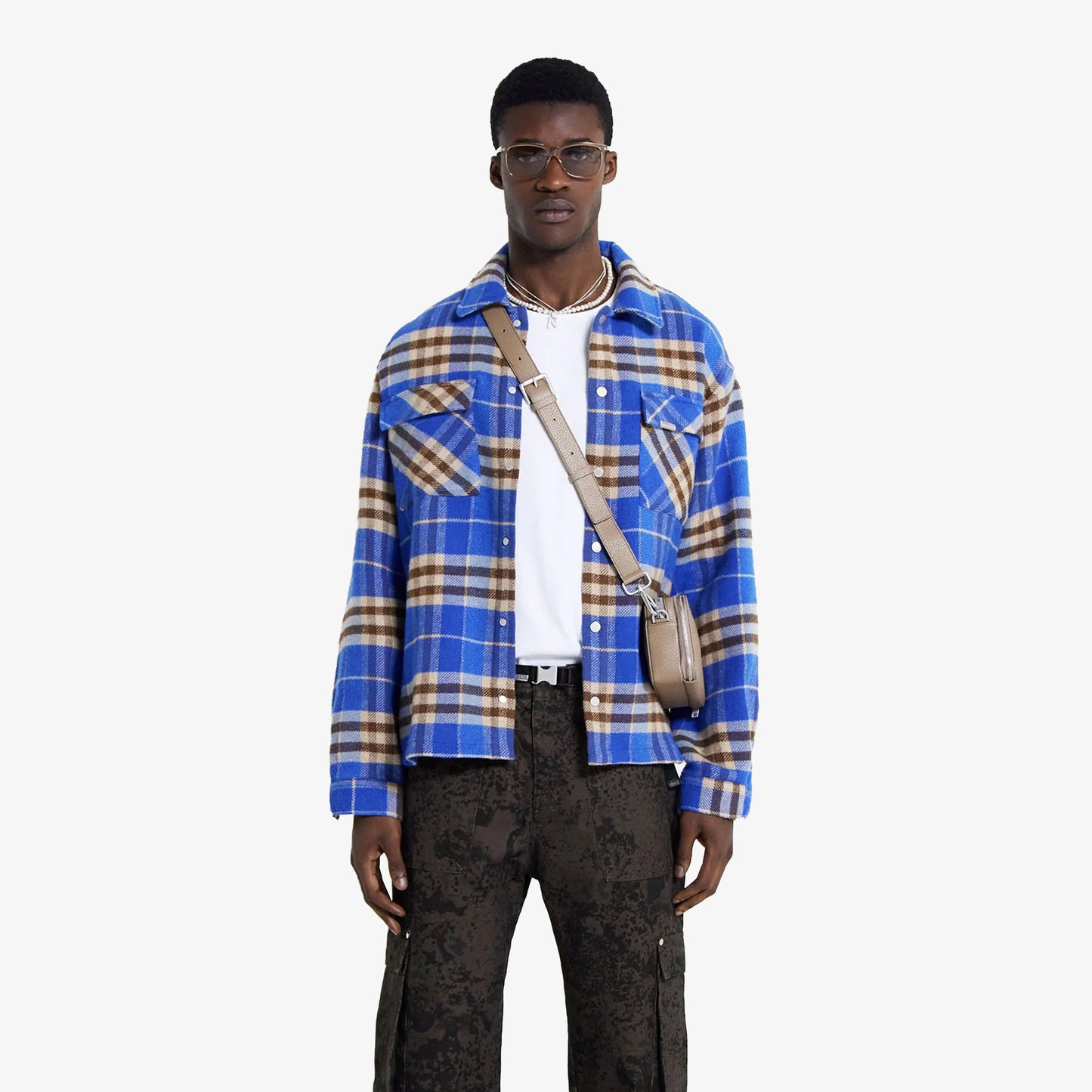 HEAVYWEIGHT INITIAL FLANNEL SHIRT 'MULTI'