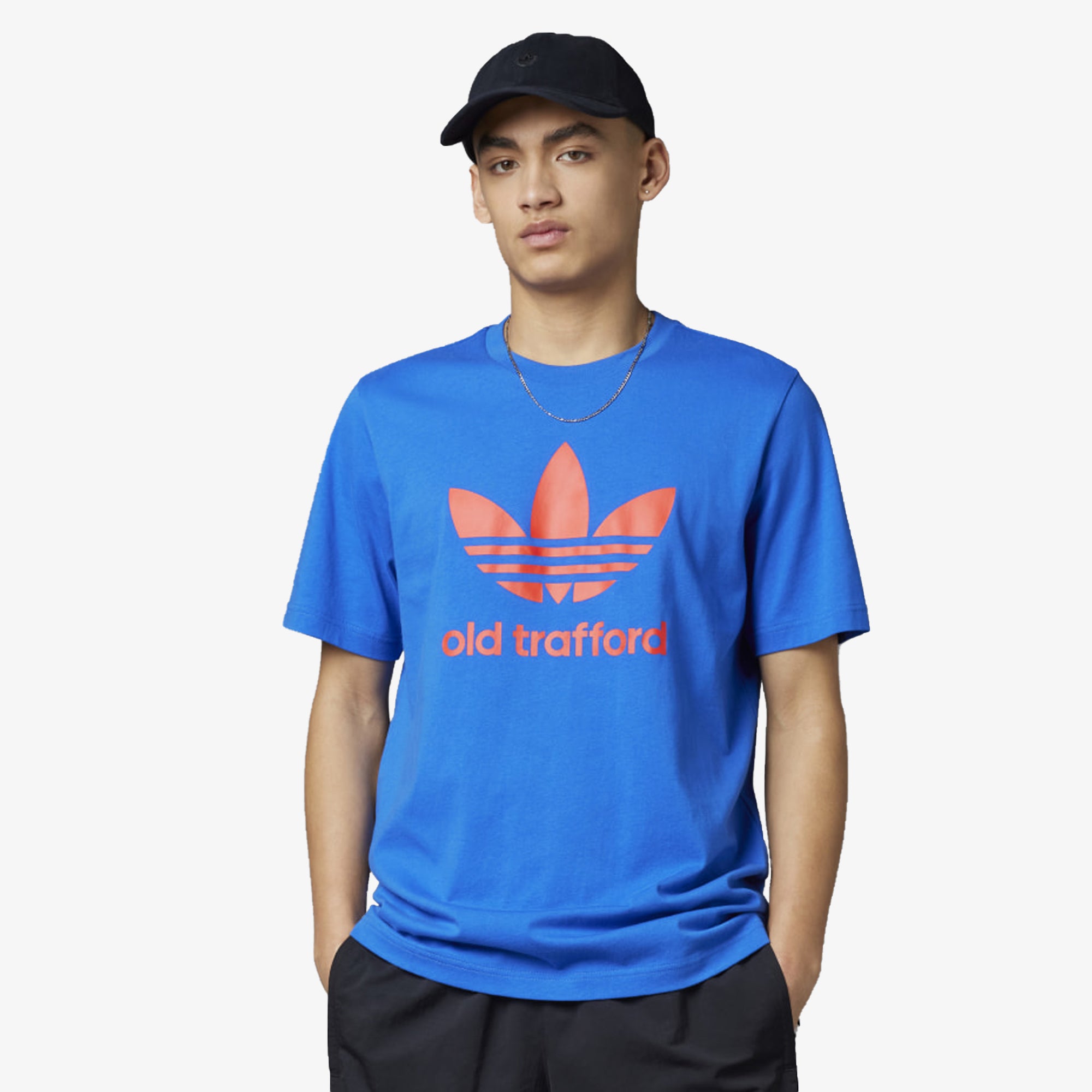 Adidas Originals MANCHESTER UNITED OG TREFOIL TEE BLUE