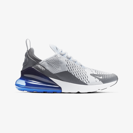 Nike | AIR MAX 270 { WHITE/WHITE-PERSIAN VIOLET-DARK GREY