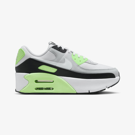 Nike | AIR MAX 90 LV8 { PHOTON DUST/WHITE-LIME BLAST-BLACK
