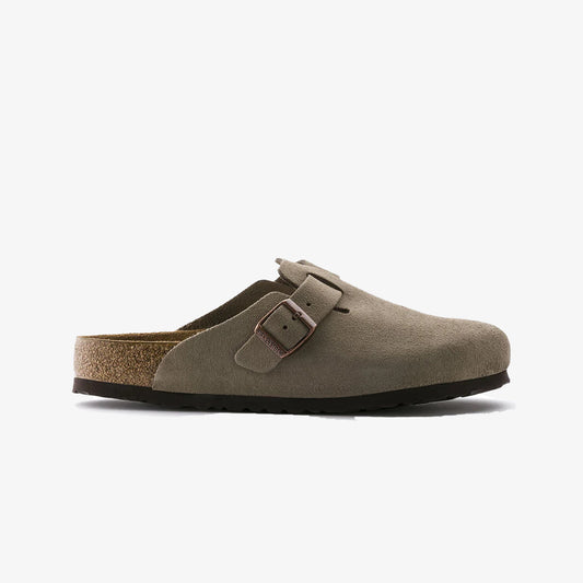 BOSTON SOFT FOOTBED SUEDE LEATHER 'GRAY/TAUPE'