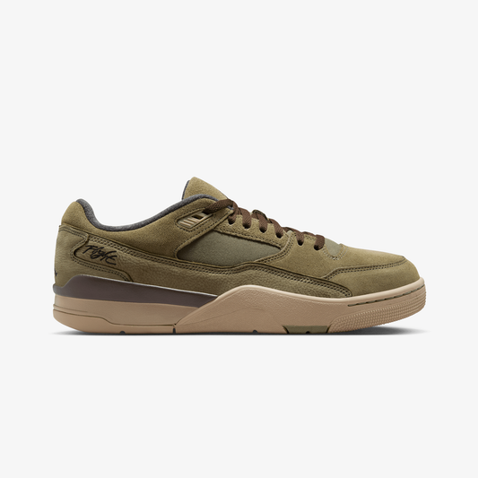 Jordan | FLIGHT COURT { MEDIUM OLIVE/BLACK-KHAKI-BAROQUE BROWN