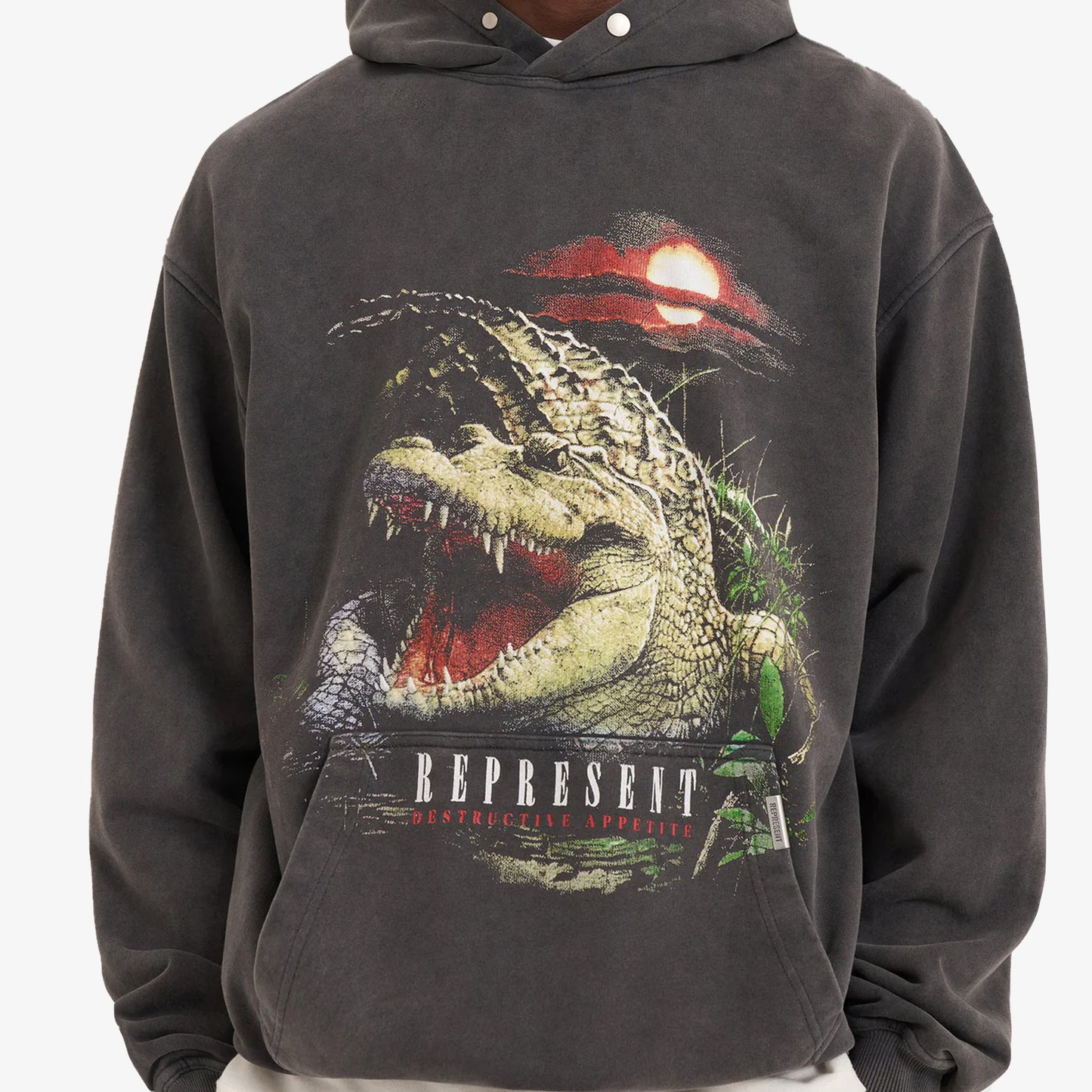 DESTRUCTIVE APPETITE HOODIE 'VINTAGE GREY'