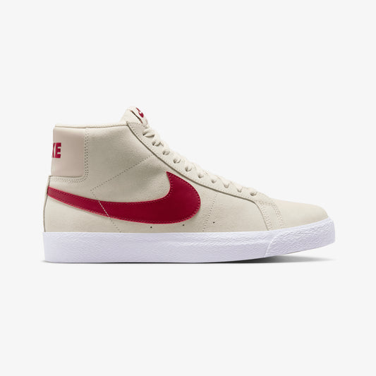 Nike | SB ZOOM BLAZER MID { PALE IVORY/NOBLE RED-SILT RED-WHITE