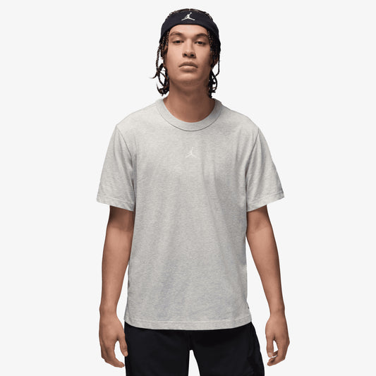 Jordan | DRI FIT SHORT-SLEEVE TOP { GREY HEATHER/WHITE