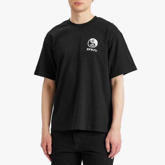 EDWIN | HIGH BEAR T-SHIRT { BLACK/WHITE
