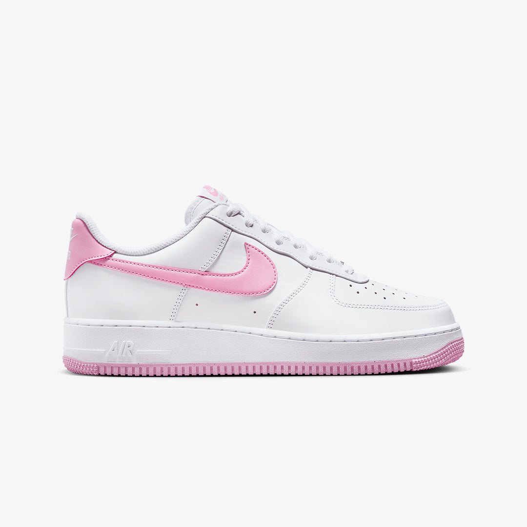 Nike AIR FORCE '07 WHITE/PINK RISE-WHITE