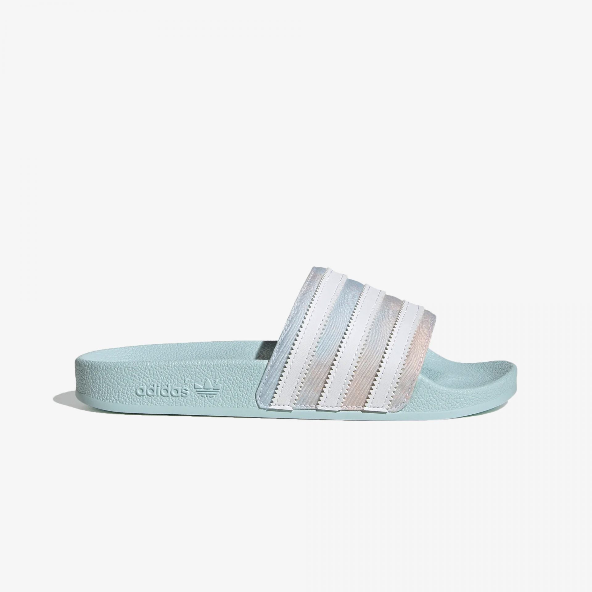 Adidas Originals ADILETTE SLIDES ALMOST BLUE CLOUD WHITE