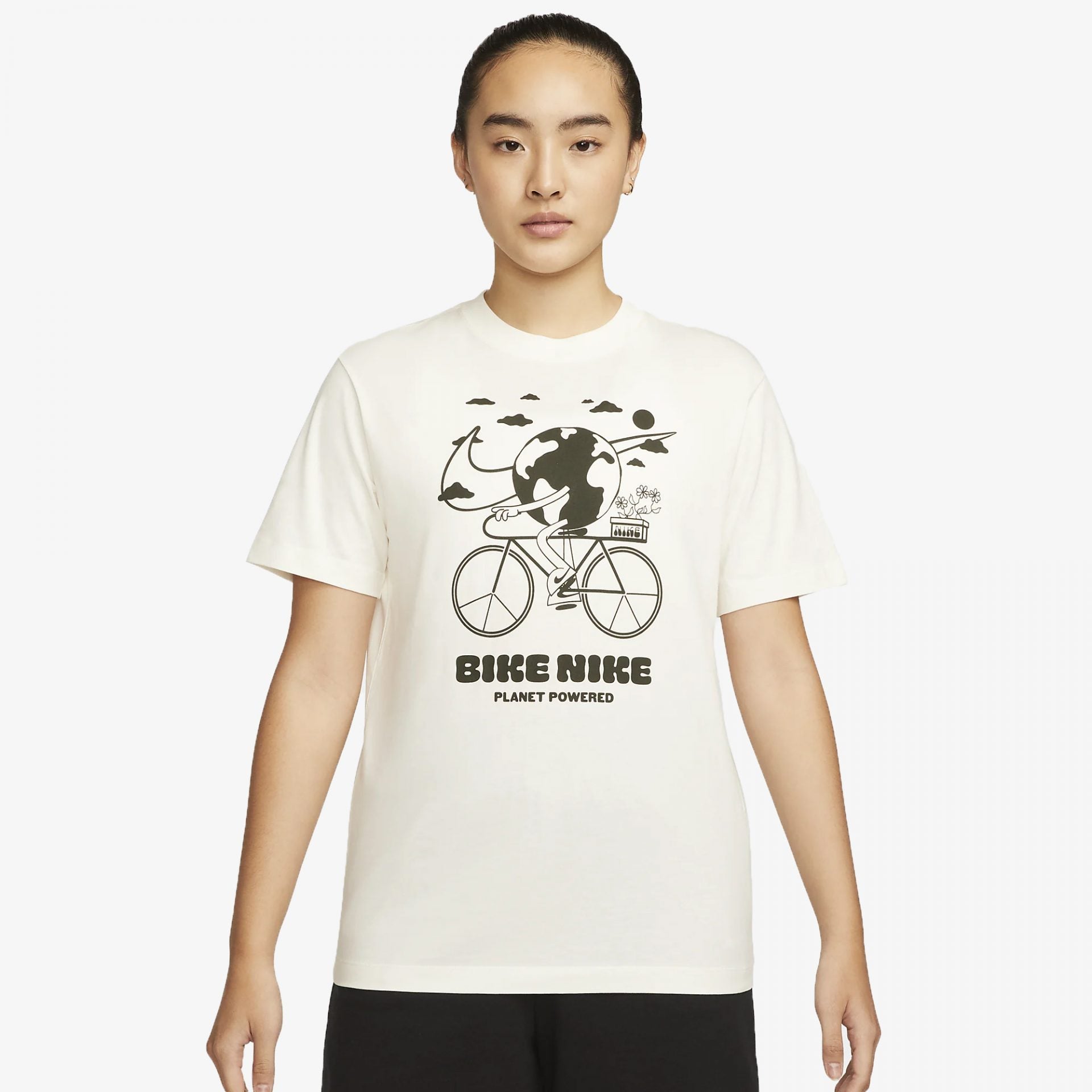 WMN S SPORTSWEAR EARTH DAY T SHIRT SAIL