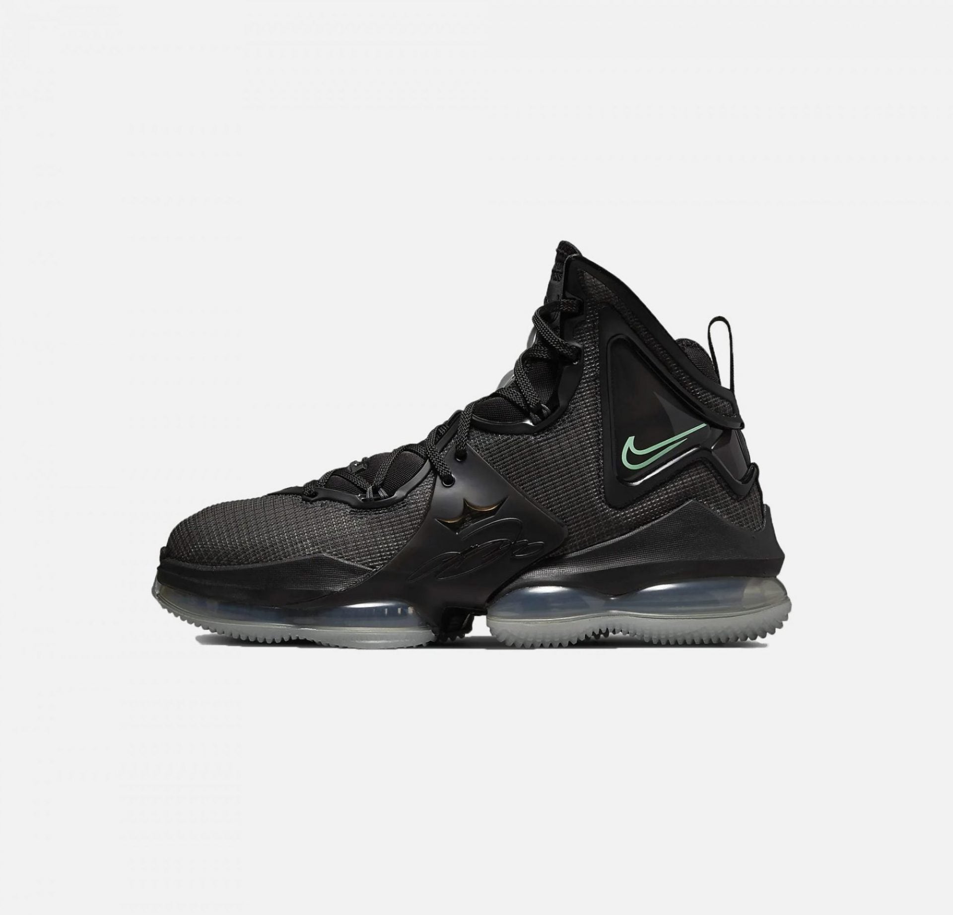 Nike LEBRON 19 ANTHRACITE GREEN GLOW1