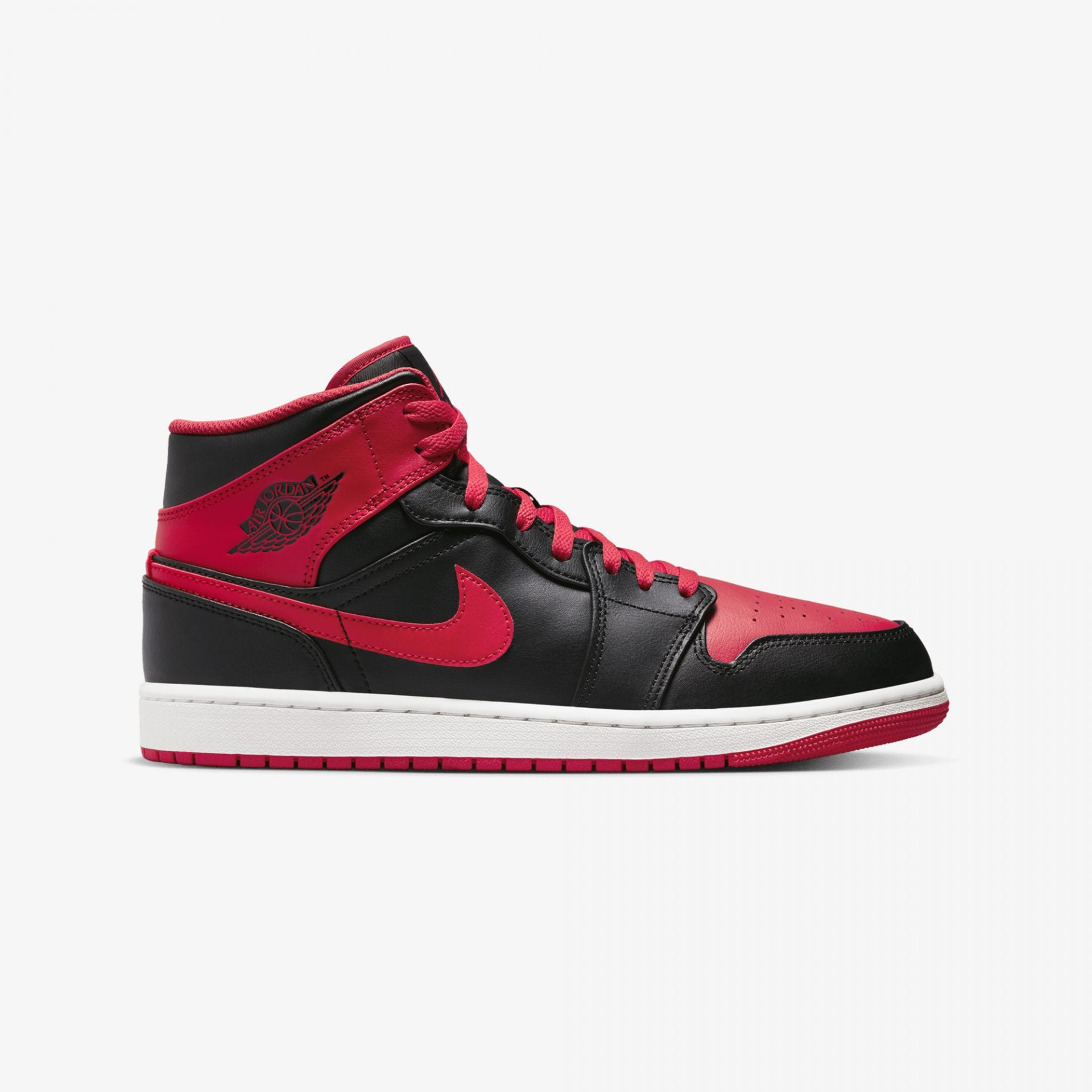Buy NIKE AIR JORDAN MID 'BLACK/FIRE RED-WHITE' – Superkicks