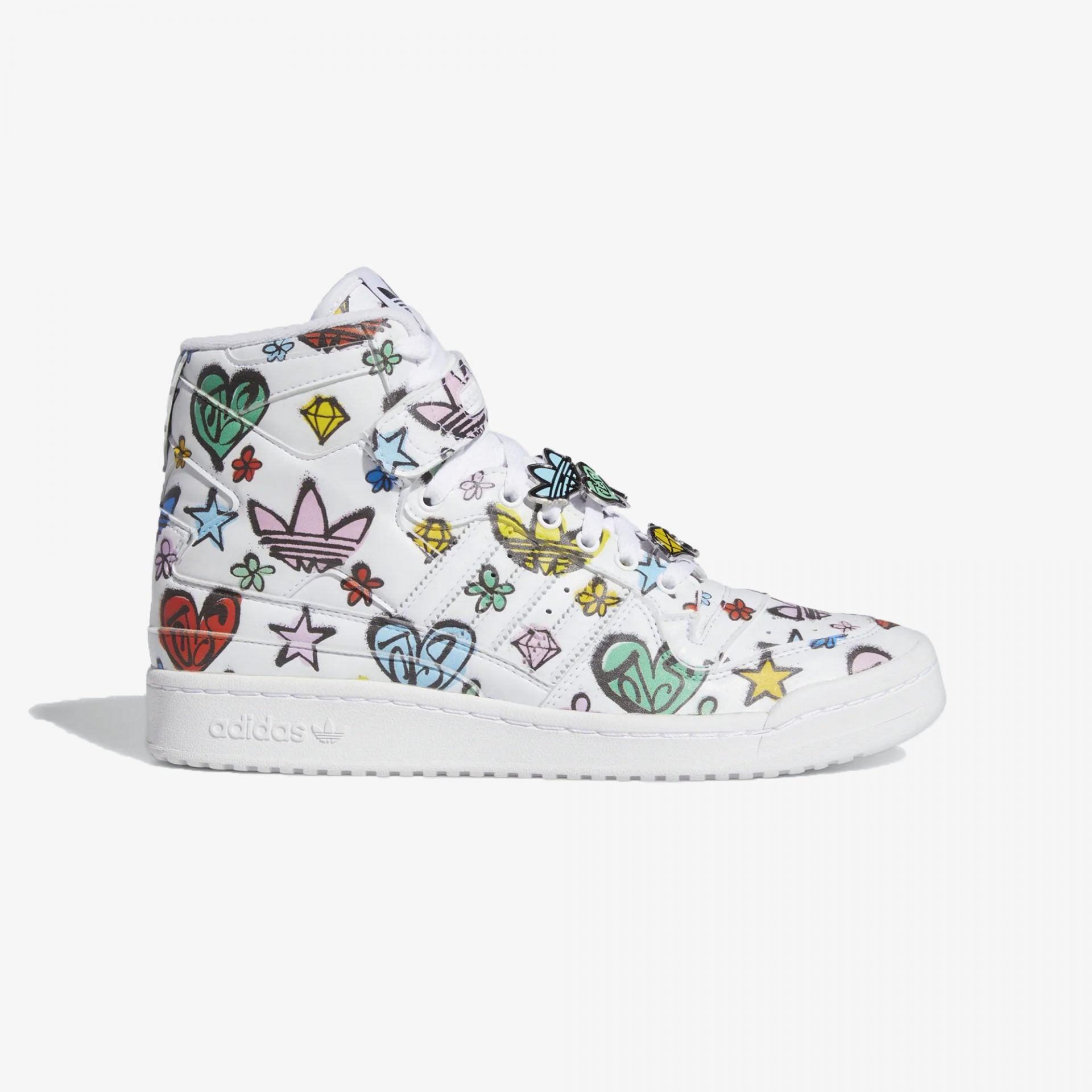 Adidas Originals JEREMY SCOTT FORUM 84 HI MONO WHITE