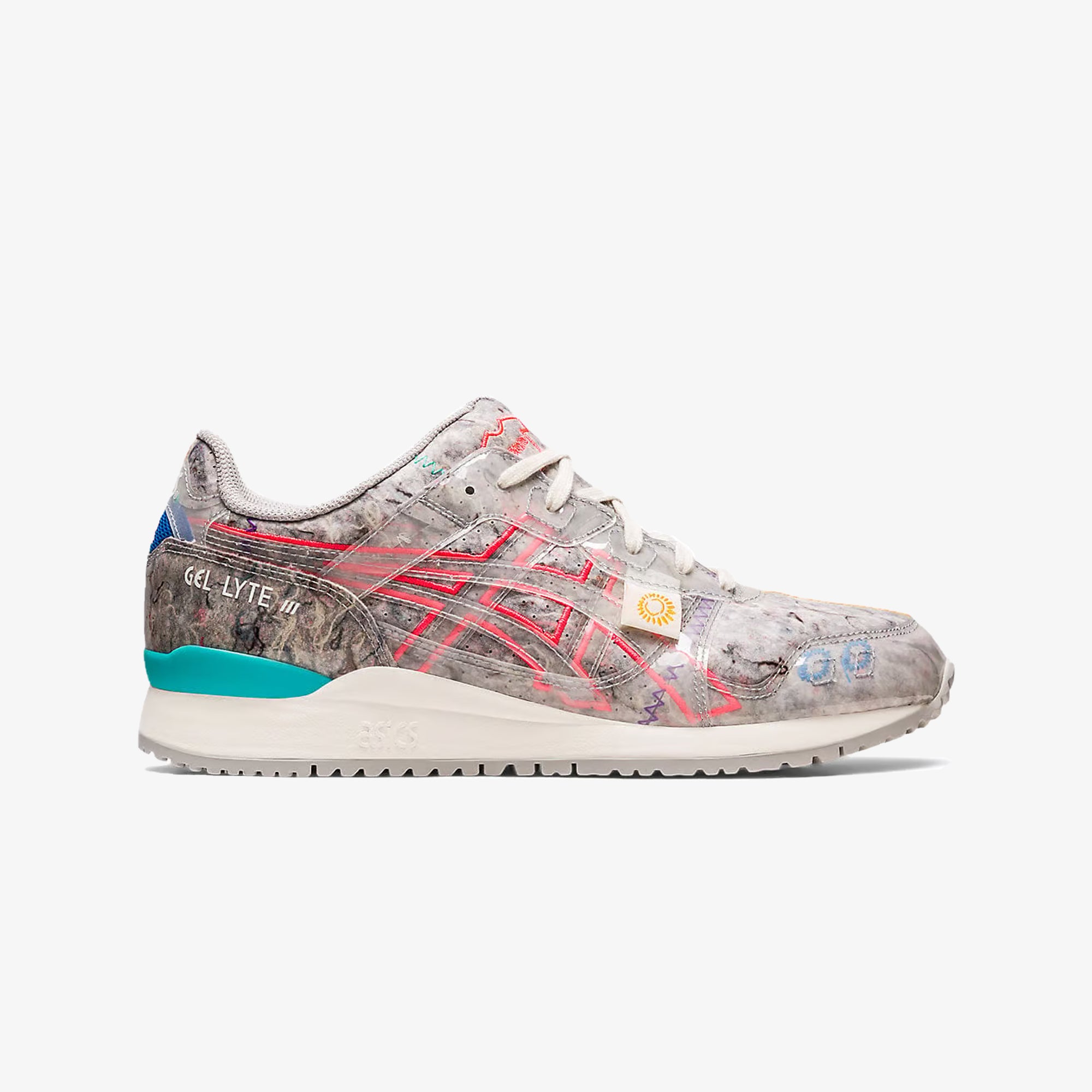 Asics GEL-LYTE III OG RECYCLE FELT OYSTER GRAY/DIVA PINK