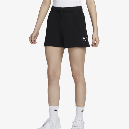 Nike | MID RISE FLEECE SHORTS  { BLACK