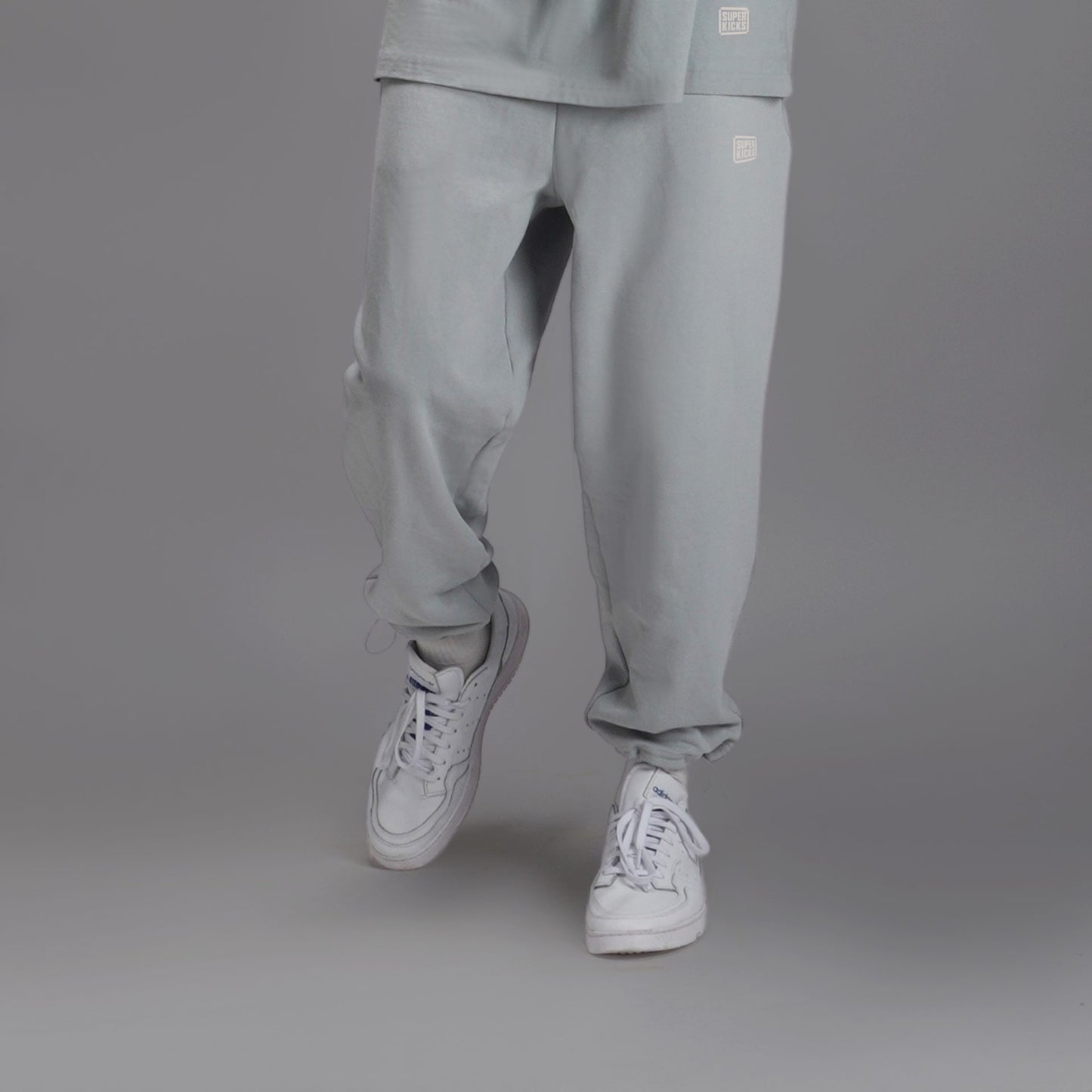 RELAXED FIT JOGGERS GLACIER GREY