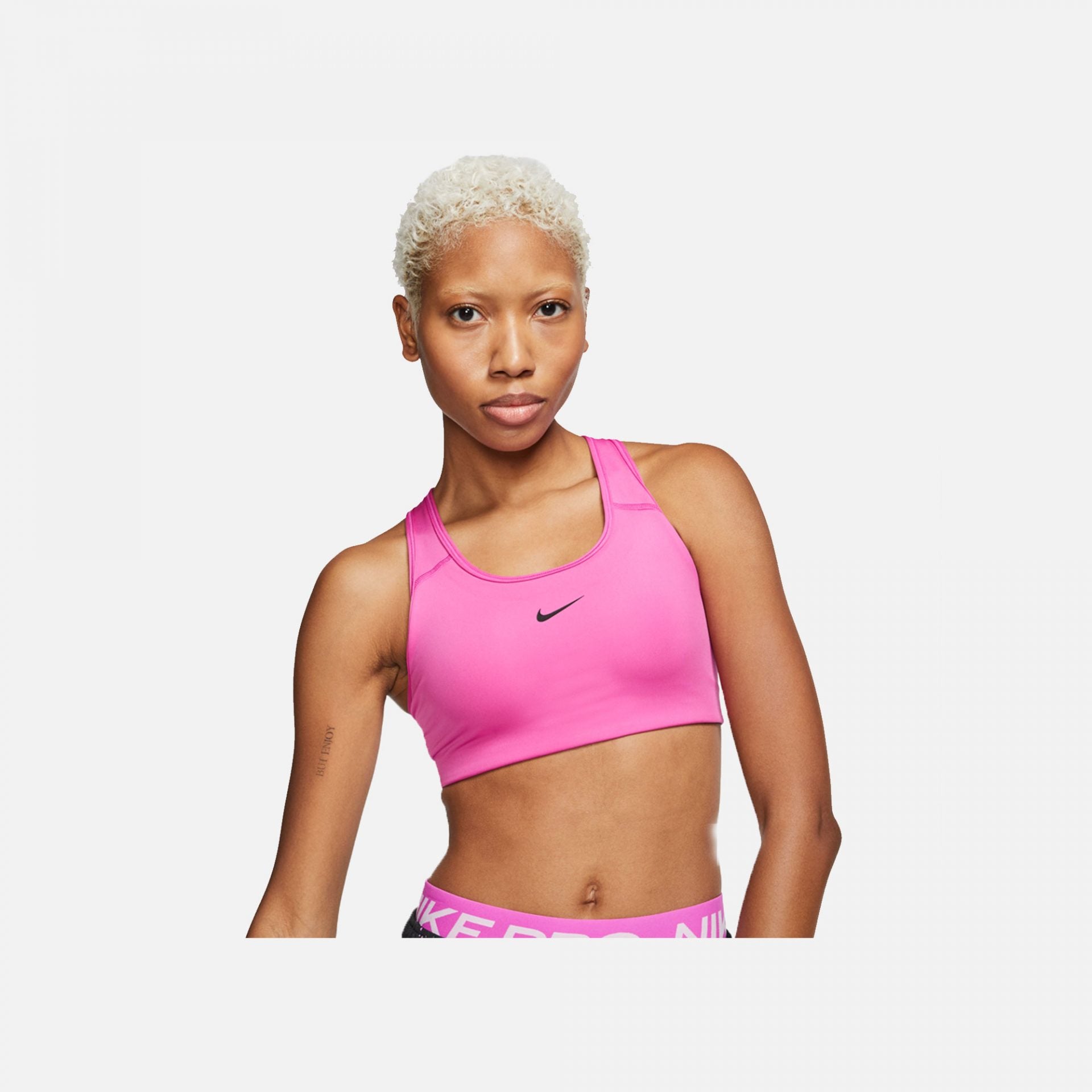 Nike Swoosh 1-Piece Pad Sports Bra - Mauve – Fit & Folly