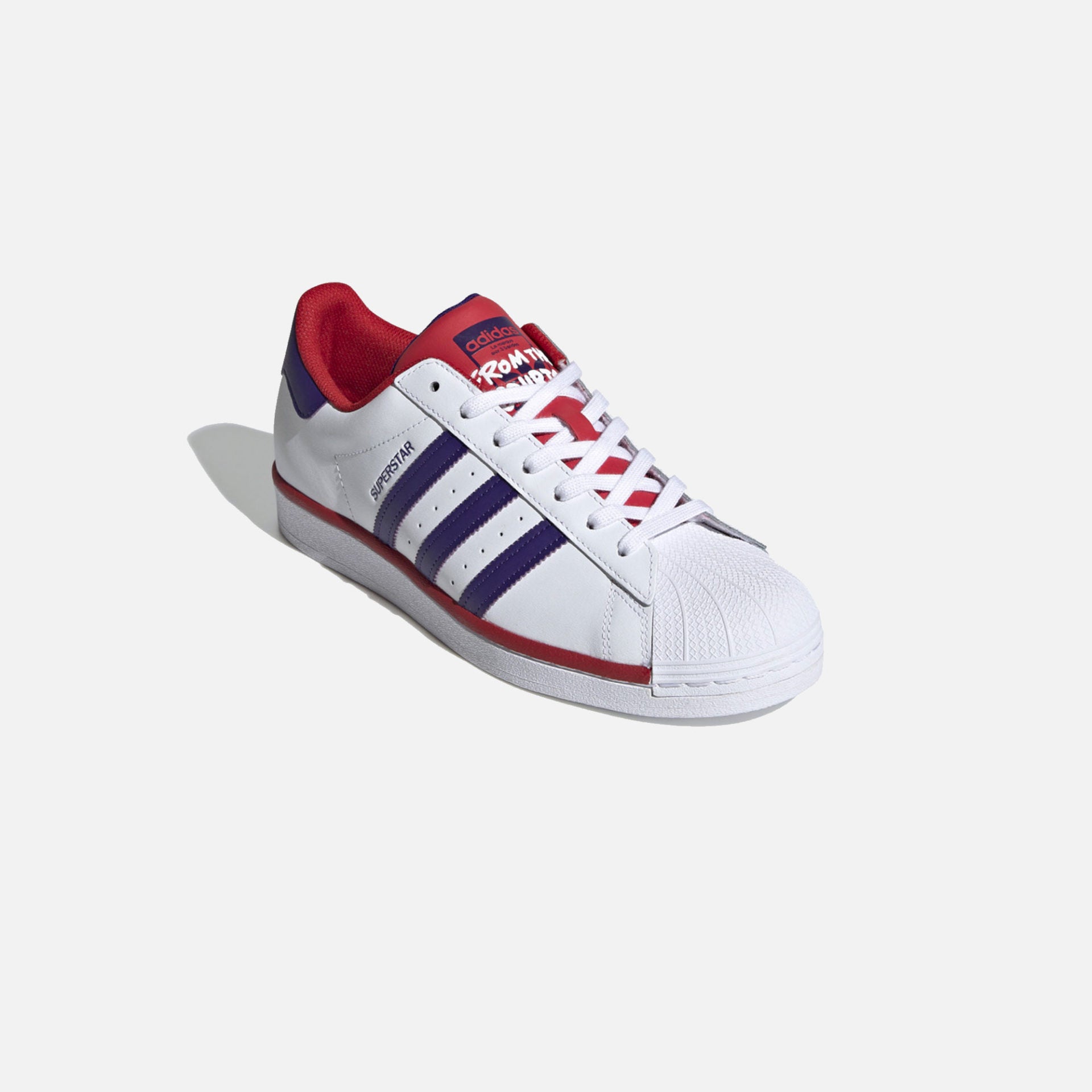Buy ADIDAS ORIGINALS SUPERSTAR CLOUD WHITE / PURPLE / SCARLET Superkicks Buy ADIDAS ORIGINALS SUPERSTAR CLOUD WHITE / PURPLE / SCARLET Superkicks