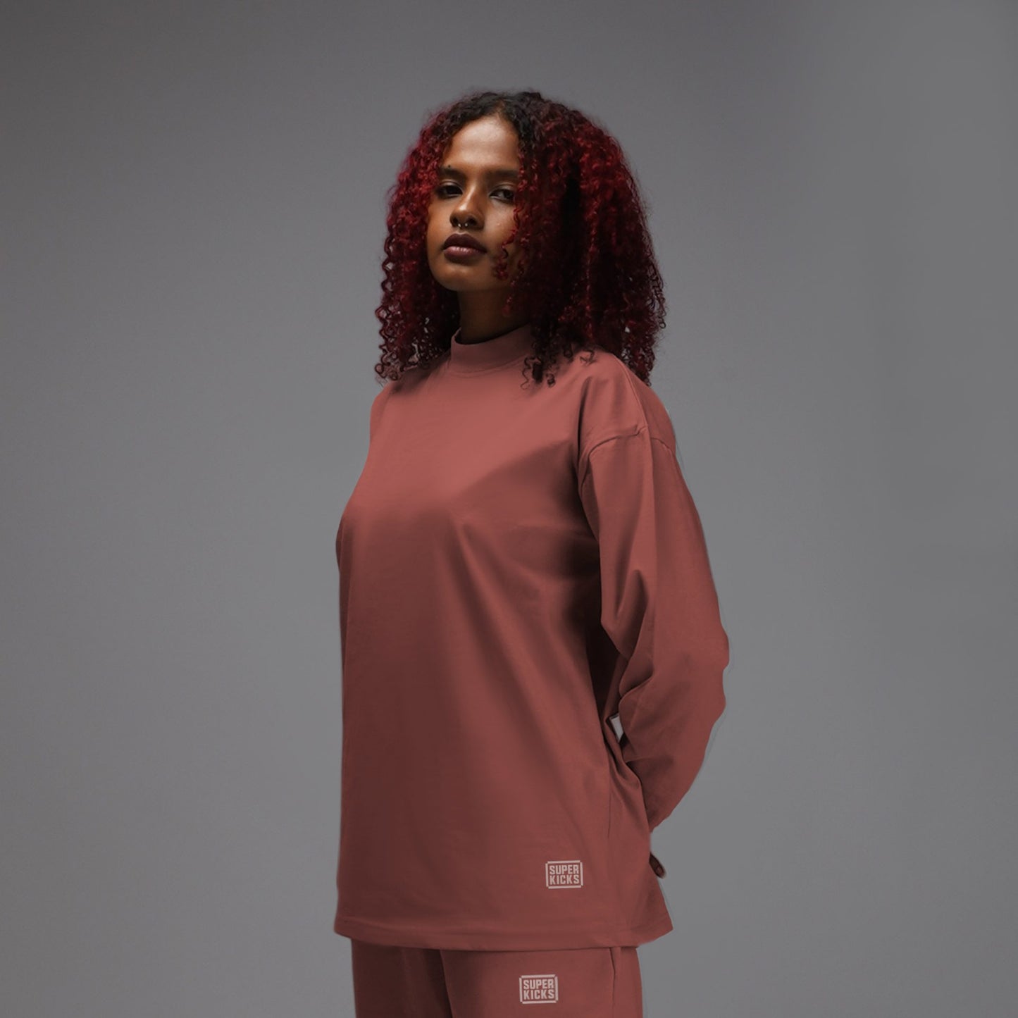 FULL-SLEEVED TEE BRICK DUST