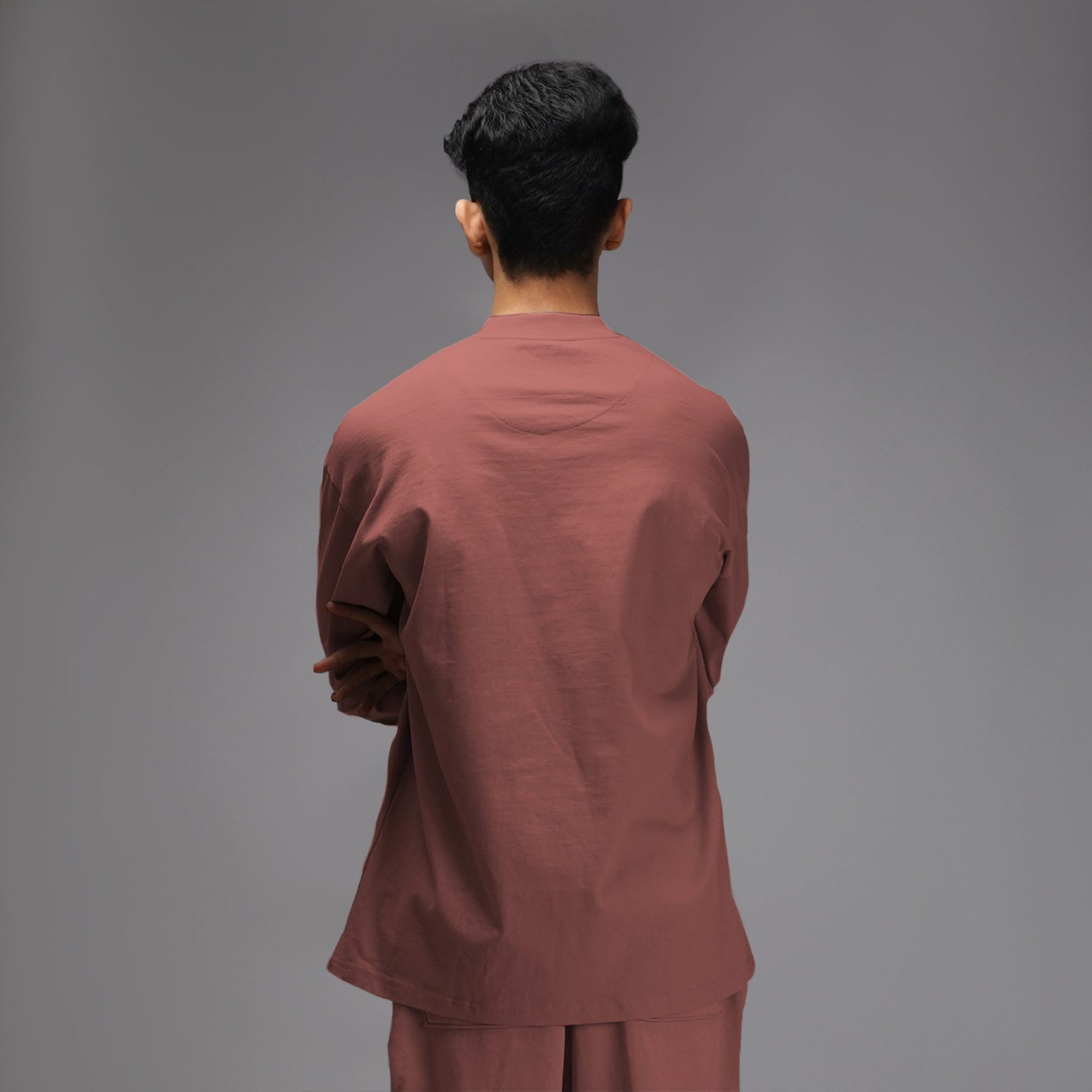FULL-SLEEVED TEE BRICK DUST