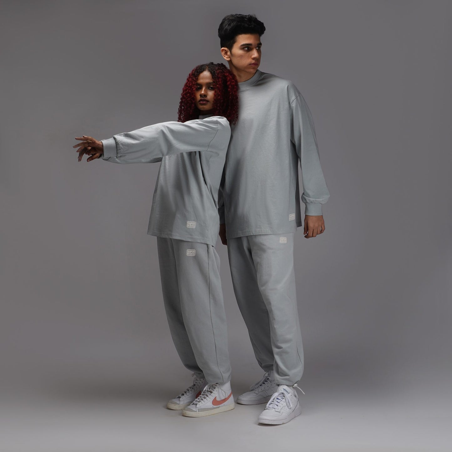 FULL-SLEEVED TEE GLACIER GREY