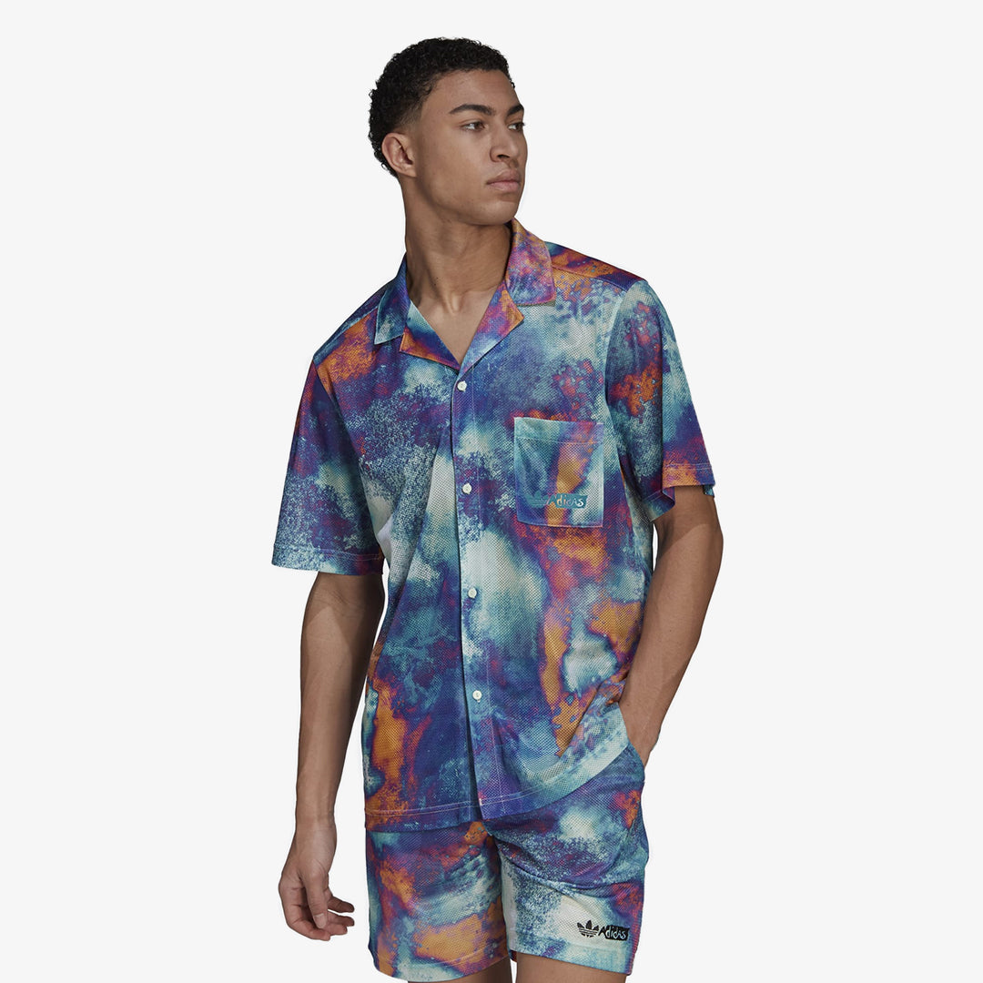 ALL OVER PRINT MESH SHIRT 'MULTICOLOR'