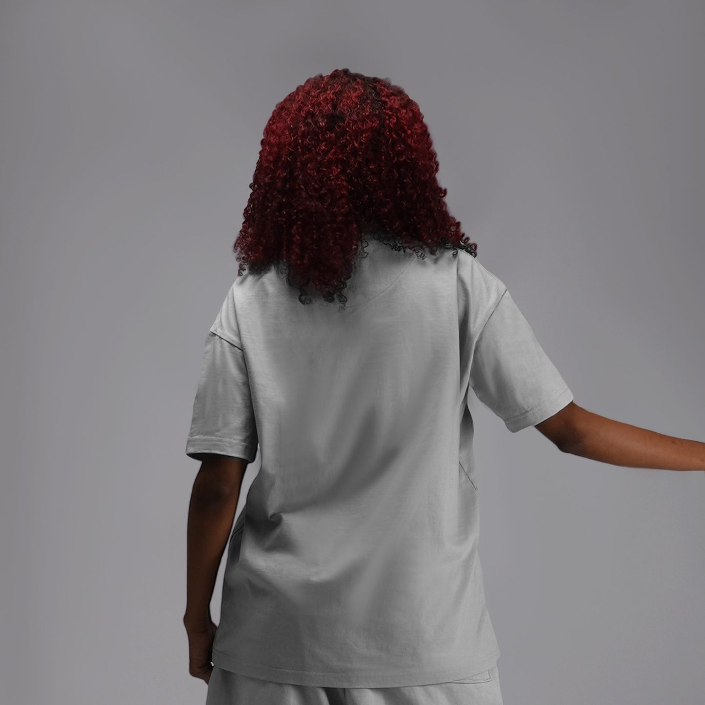 HALF SLEEVED TEE GLACIER GREY