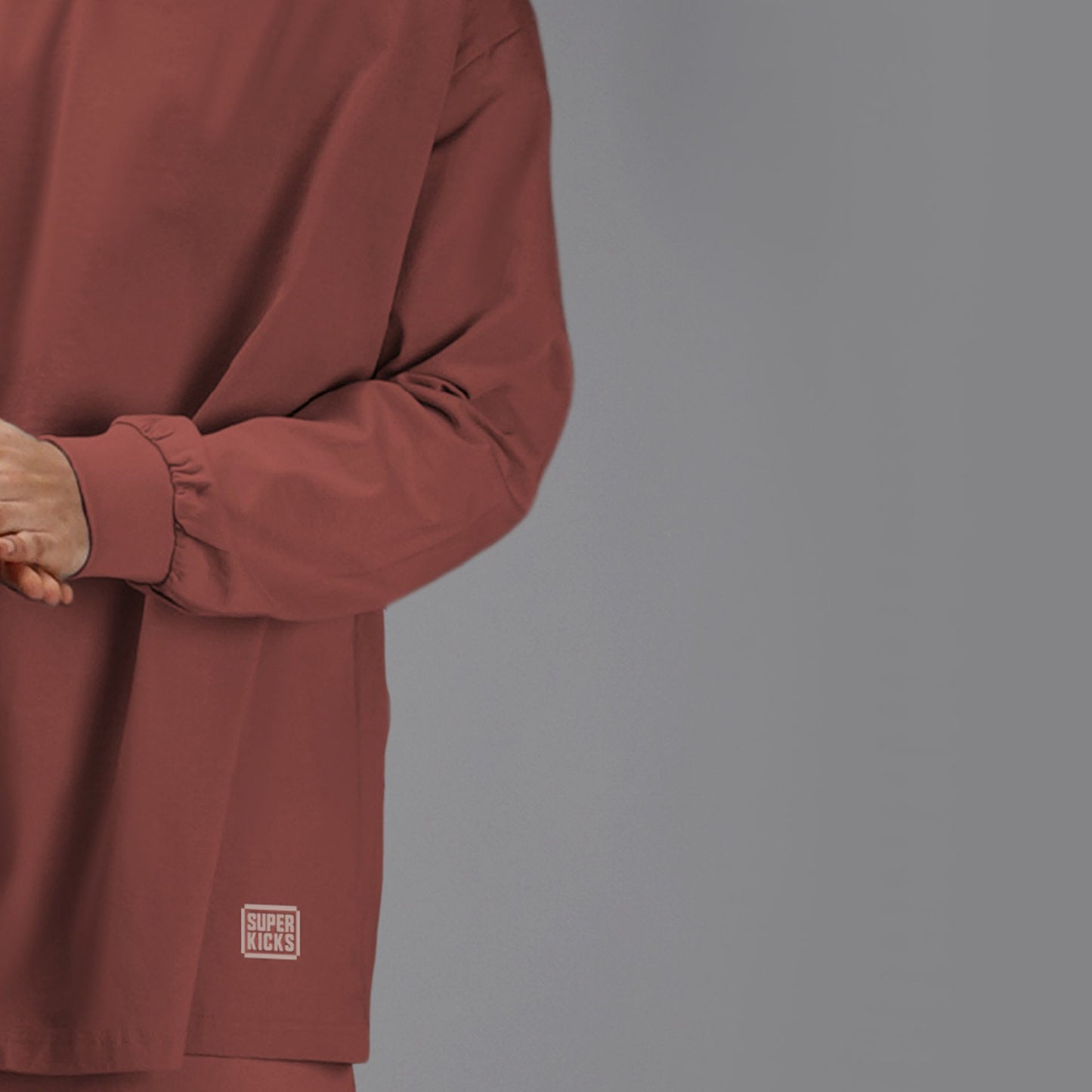 FULL-SLEEVED TEE BRICK DUST