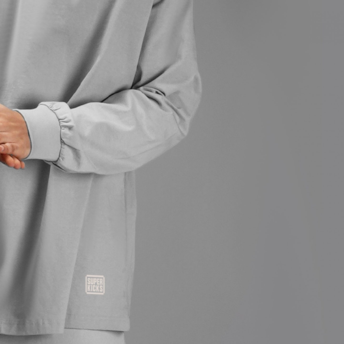 FULL-SLEEVED TEE GLACIER GREY