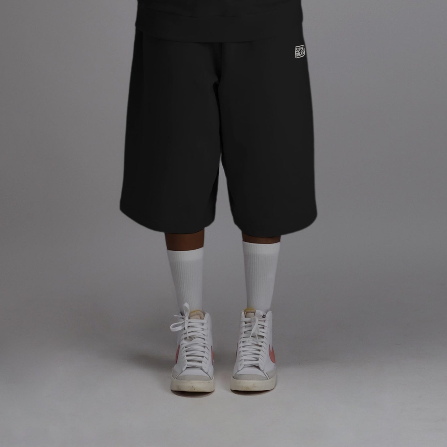 WIDE LEG CROPPED PANTS CARBON BLACK