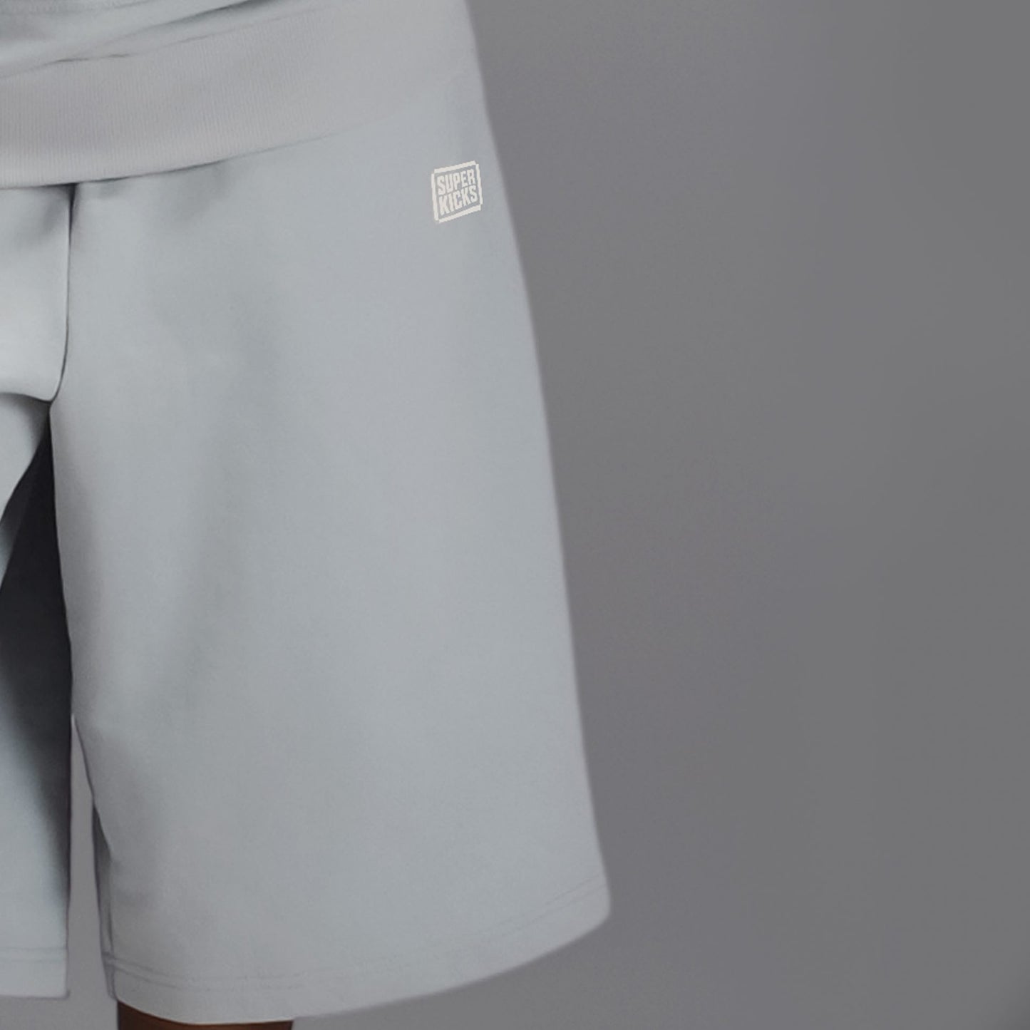 WIDE LEG CROPPED PANTS GLACIER GREY