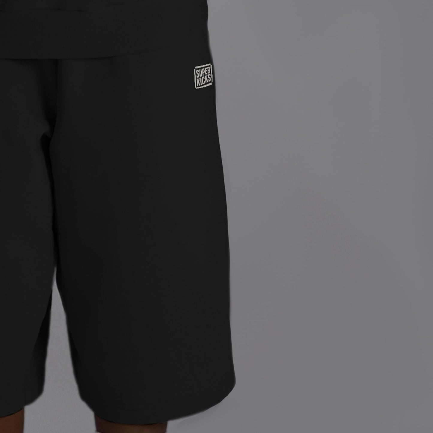 WIDE LEG CROPPED PANTS CARBON BLACK