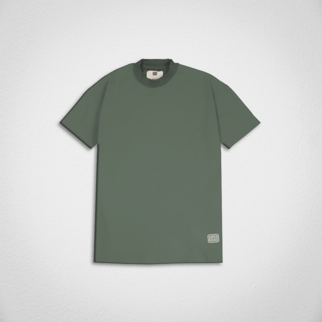 HALF SLEEVED TEE SEA SPRAY GREEN