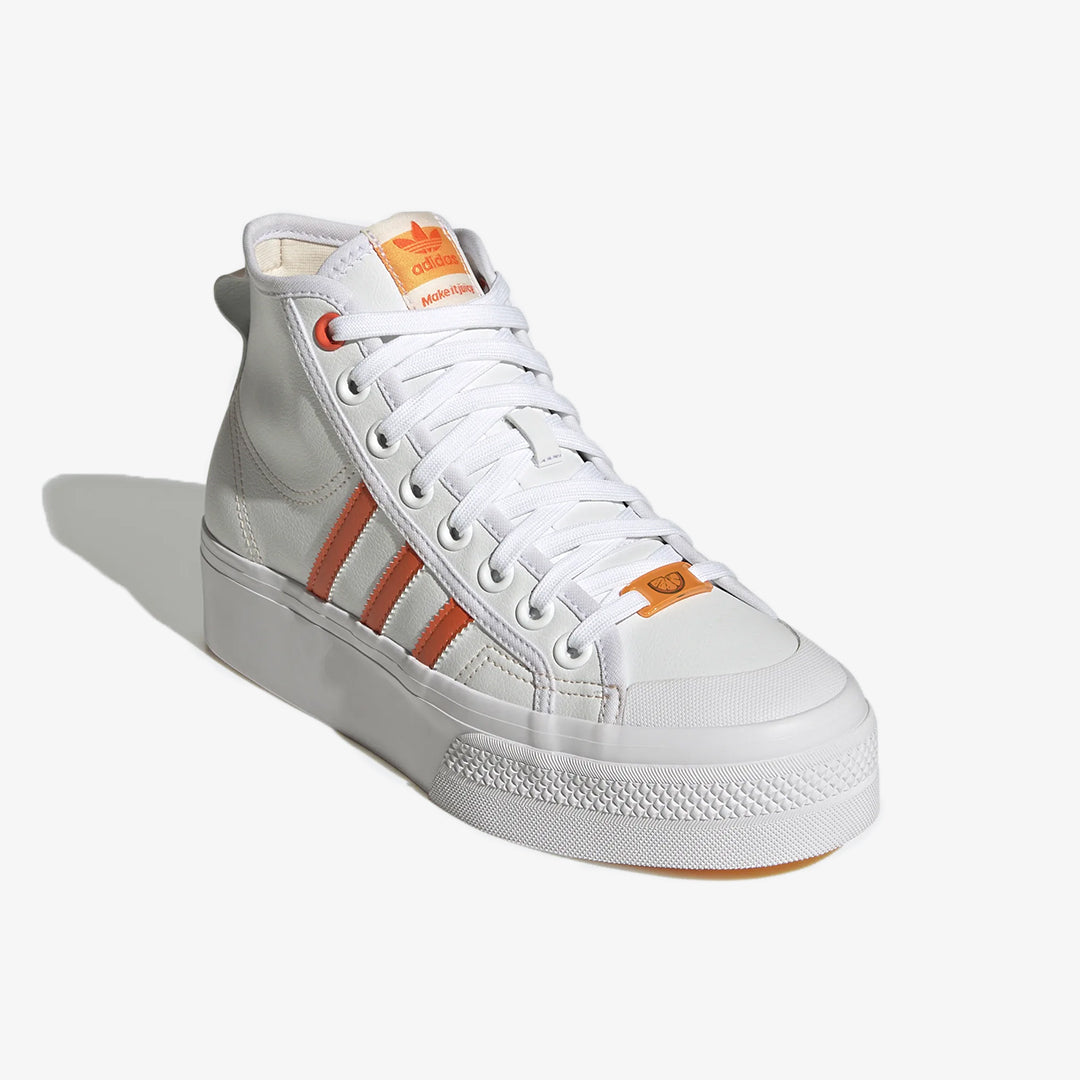 WMN'S NIZZA PLATFORM MID VEGAN 'WHITE/BLISS ORANGE'