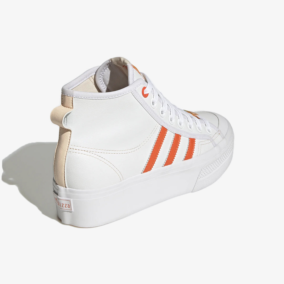WMN'S NIZZA PLATFORM MID VEGAN 'WHITE/BLISS ORANGE'