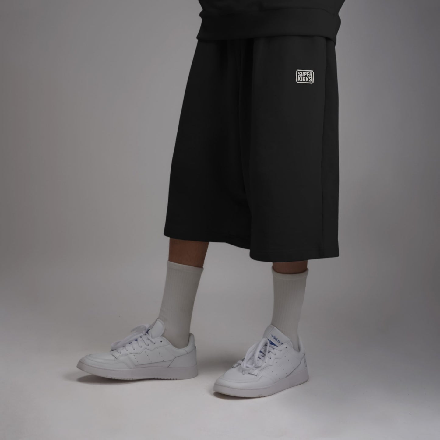 WIDE LEG CROPPED PANTS CARBON BLACK