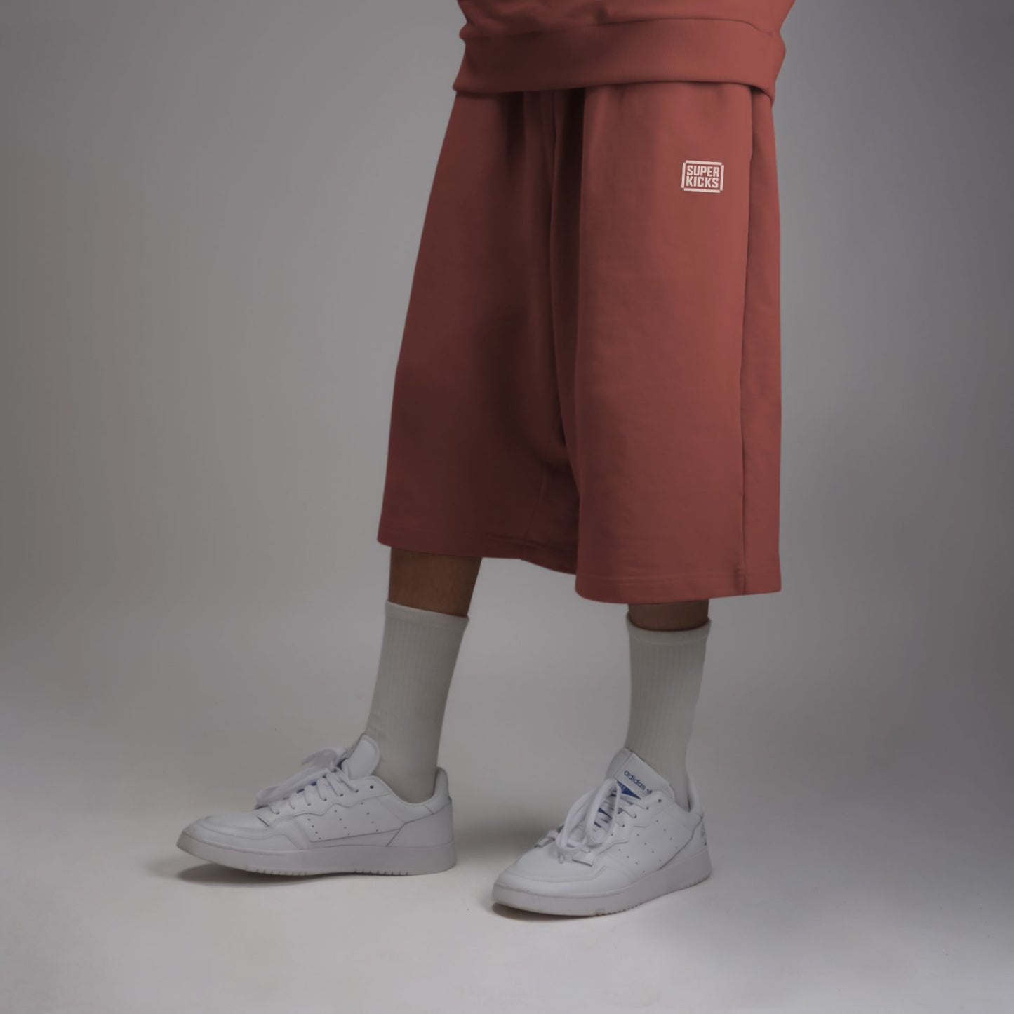 WIDE LEG CROPPED PANTS BRICK DUST